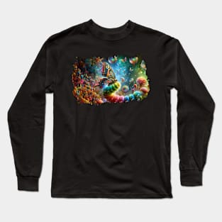 Majestic Caterpillar to Butterfly Transformation, Life goes on Long Sleeve T-Shirt